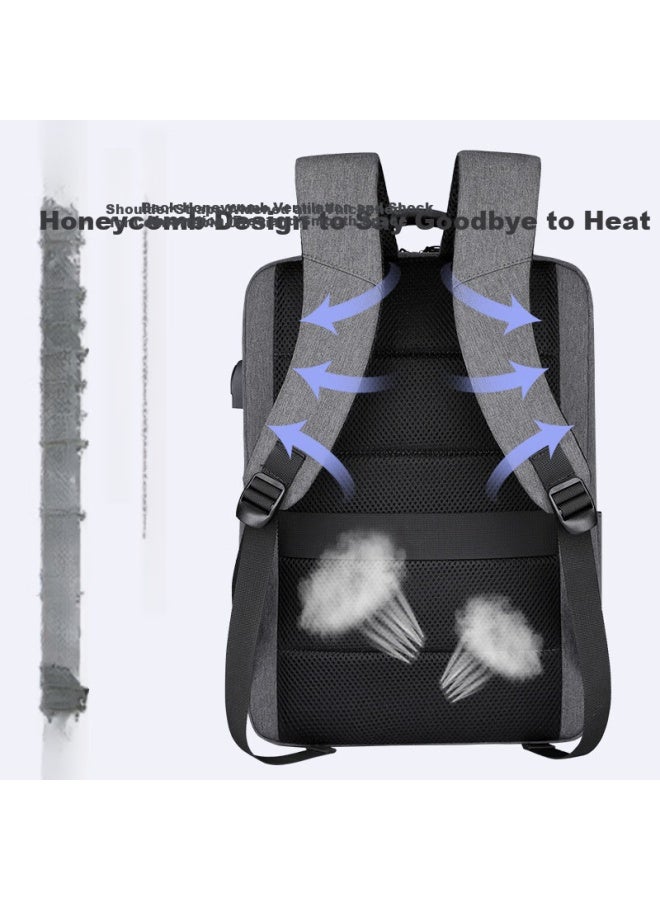 Brinch Laptop Bag 17/17.3 Inch Business Travel Backpack Compatible With Huawei And Apple Laptops - Image 2