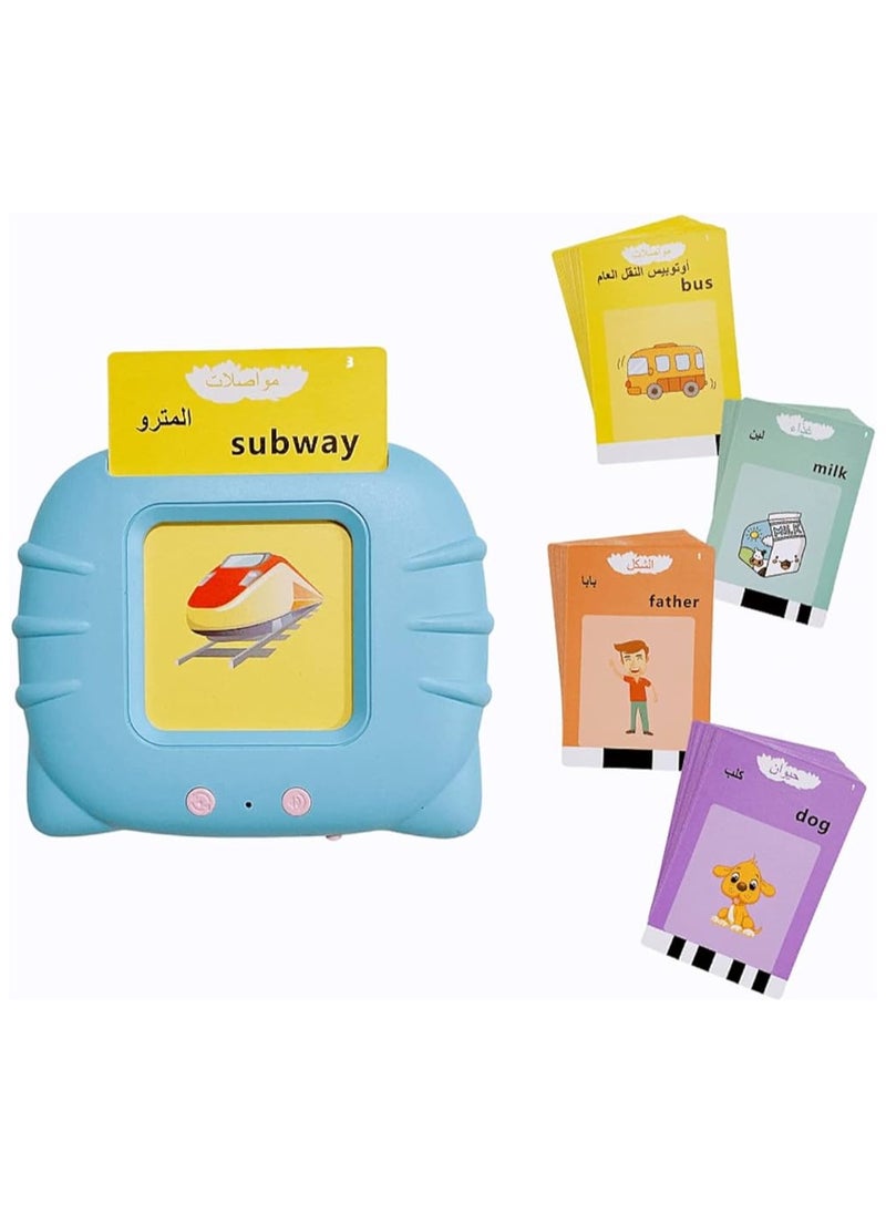 Generic - Arabic English Alphabet Talking Flash Cards for Kids Learning Arabic Letters 224 Basic Sight Words Arabic Learning Toys for Toddlers - Image 1