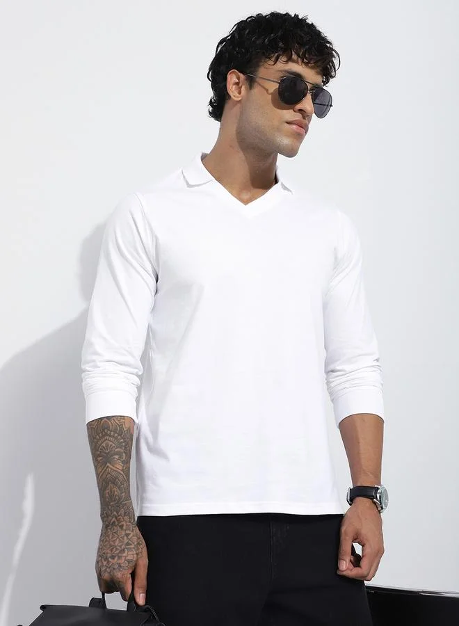 Dillinger Men Regular Fit Long Sleeve Solid T-Shirt