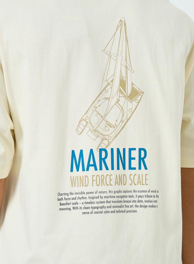 ستايلي تيشيرت مطبوع بطبعة جرافيك بقصة واسعة - Image 4