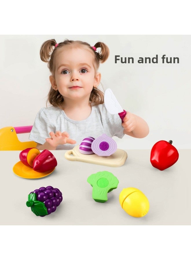 Children's Play House Artificial Fruit And Vegetable Shape Cut And Play Kitchen Artificial Mini Model Toy-Specifications:VegetaBle Cutter Section B - Image 2
