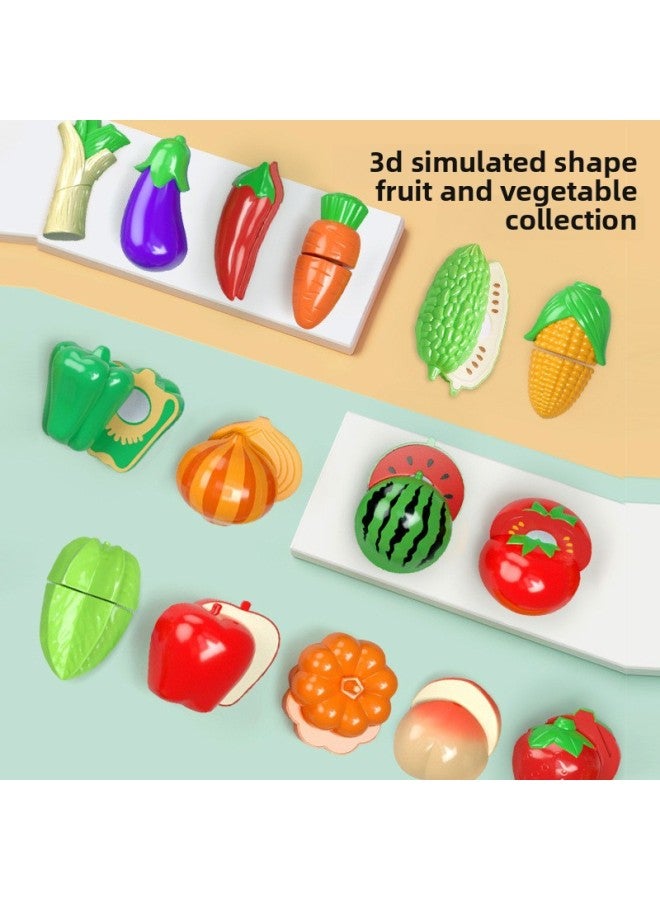 Children's Play House Artificial Fruit And Vegetable Shape Cut And Play Kitchen Artificial Mini Model Toy-Specifications:VegetaBle Cutter Section B - Image 4