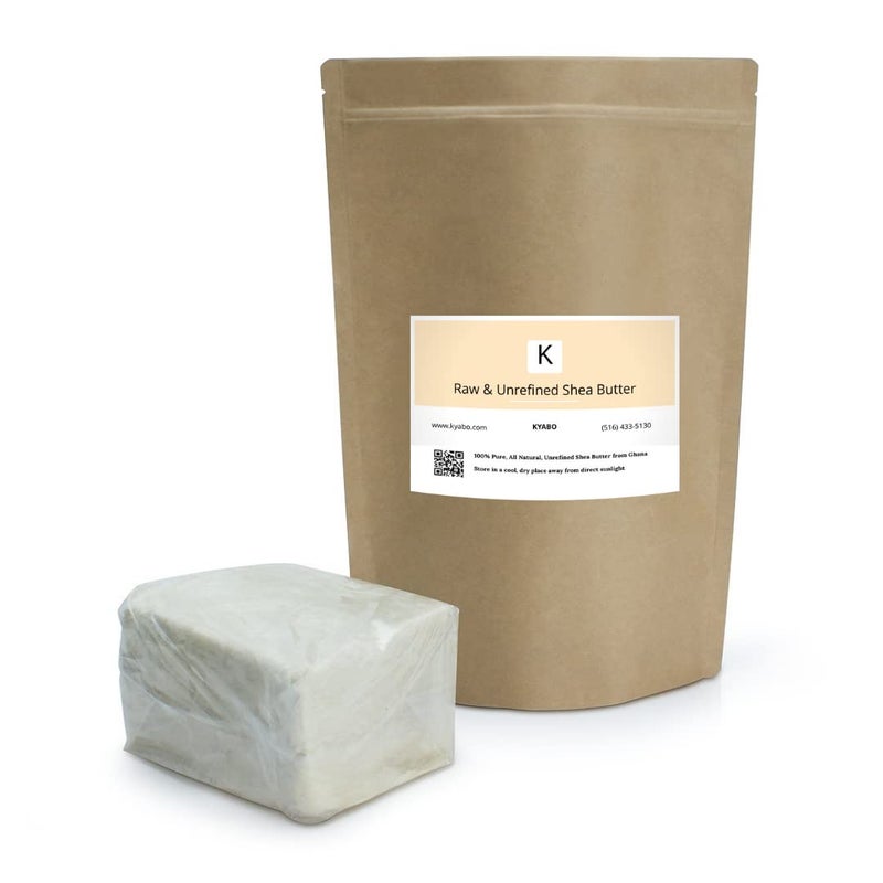 Kyabo New Pure African White Ivory Shea Butter 5Lbs Premium 100% Natural Virgin RAW Organic Grade A Unrefined Ghana Skin Beauty Care Face Body Hair Scalp Non GMO Natural Karite Organics - Image 1