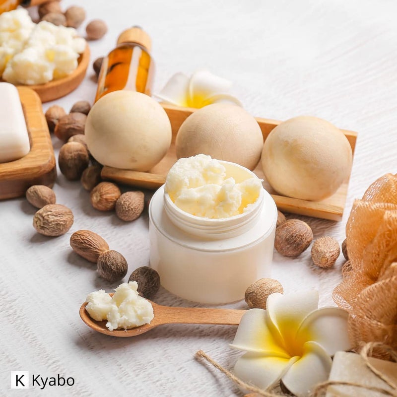 Kyabo New Pure African White Ivory Shea Butter 5Lbs Premium 100% Natural Virgin RAW Organic Grade A Unrefined Ghana Skin Beauty Care Face Body Hair Scalp Non GMO Natural Karite Organics - Image 5