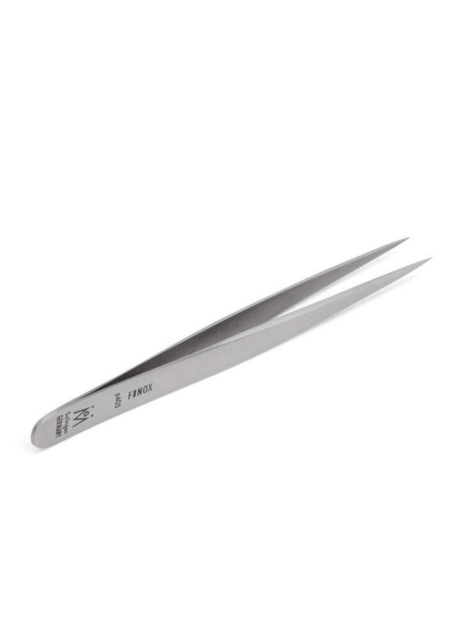 GERmanikure Ermanikure Professional Needle Pointed Tweezers Finox Stainless Steel In Leather Case Ethically Made In Solingen Germany 4405 - Image 3