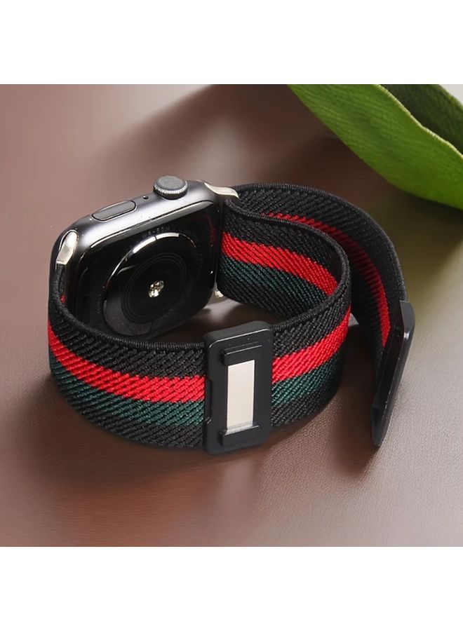Magnetic Stretchy Solo Loop Compatible With iWatch 42 44 45 49mm Multipcolor - Image 1