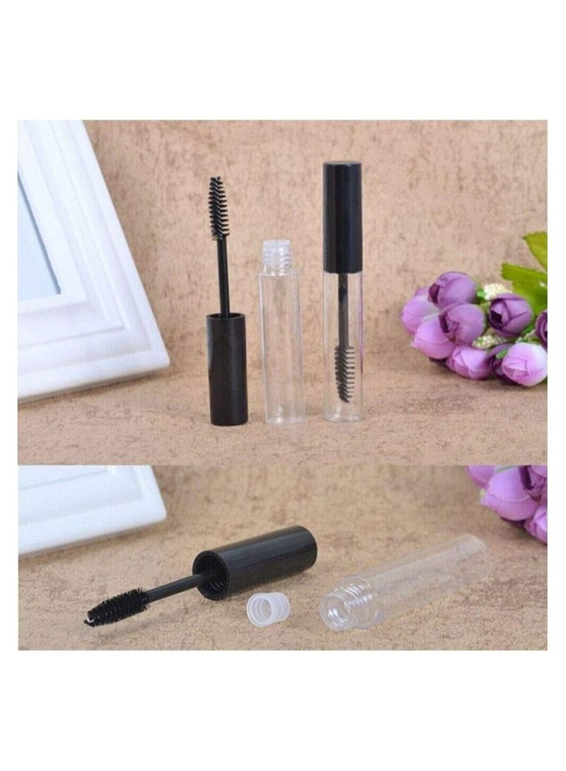 10-Piece Empty Mascara Tube 10ml Eyelash Cream Container Bottle With Mini Funnels And Leak Stoppers For Applying Castor Oil And DIY Cosmetics  - Image 4