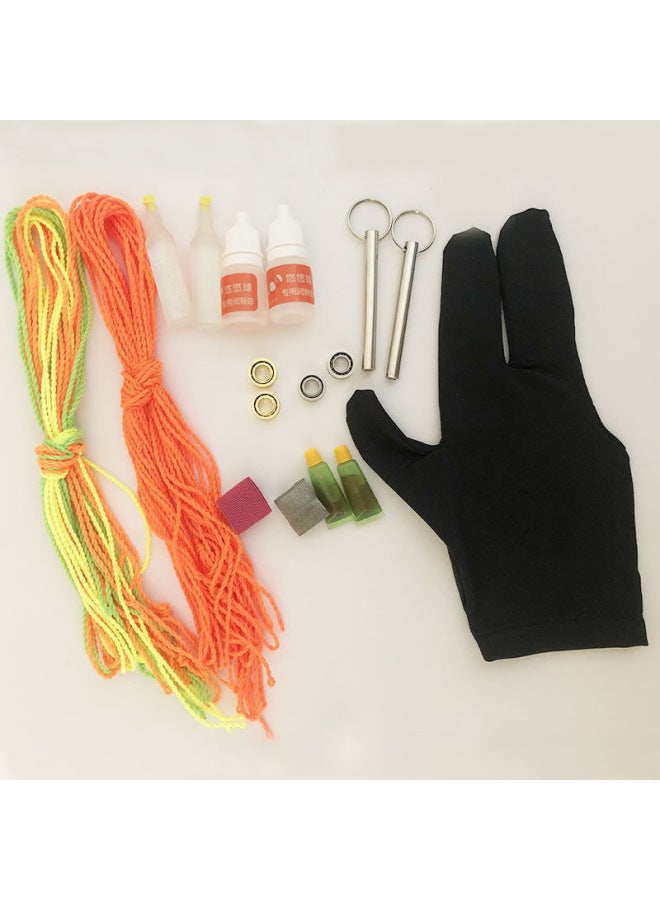 Yo-yo Accessories 10 Beads High Precision KK Bearing Super Long Sleep Pull Out Shaft Gloves Color Rope Accessories Package-Color:Yo-yo Shaft Puller - Image 2