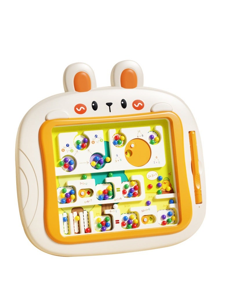 HALAMODO Magnetic Drawing Board for Kids, Montessori Magnetic Beads Board & Doodle Board Toy for Toddlers, Preschool Learning Toy & Kindergarten Educational Toy, Dot Art & Beads Drawing Board