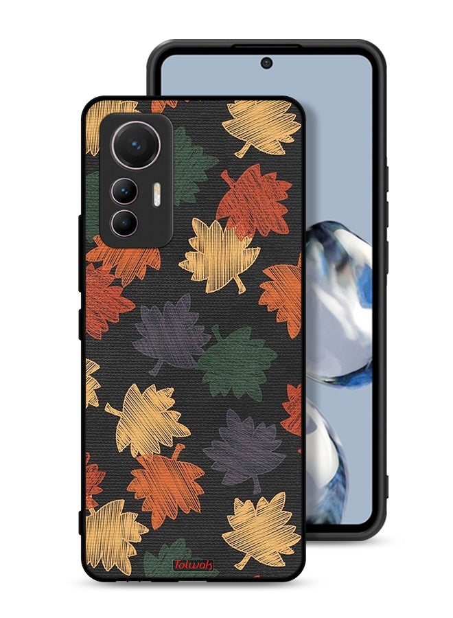 Tolwak Xiaomi 12 Lite Protective Case Cover Autumn Leaves Art - Image 1