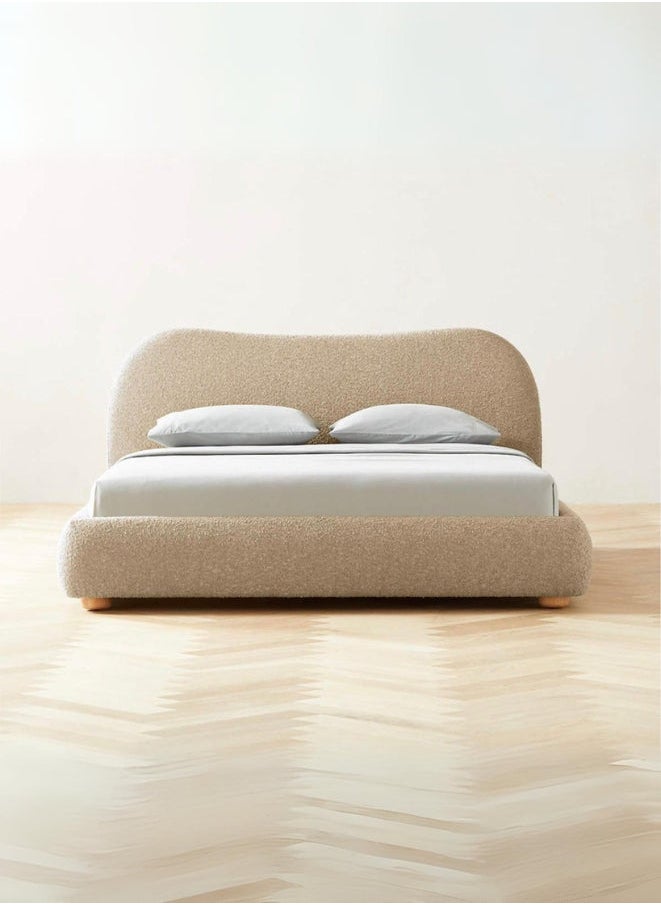 Bed and Mattress Zone Heart Heaven Premium Fabric Bed 200x150 Queen Size  - Image 2