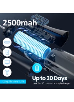 Youtrico Youtrico Water Dental Flosser Teeth Pick -Portable Oral Irrigator with 5 Modes, Rechargeable IPX7 Waterproof Orthodontic Teeth Cleaner Pick Cordless for Home Travel-300ml Water Tank（Black）  - Image 4