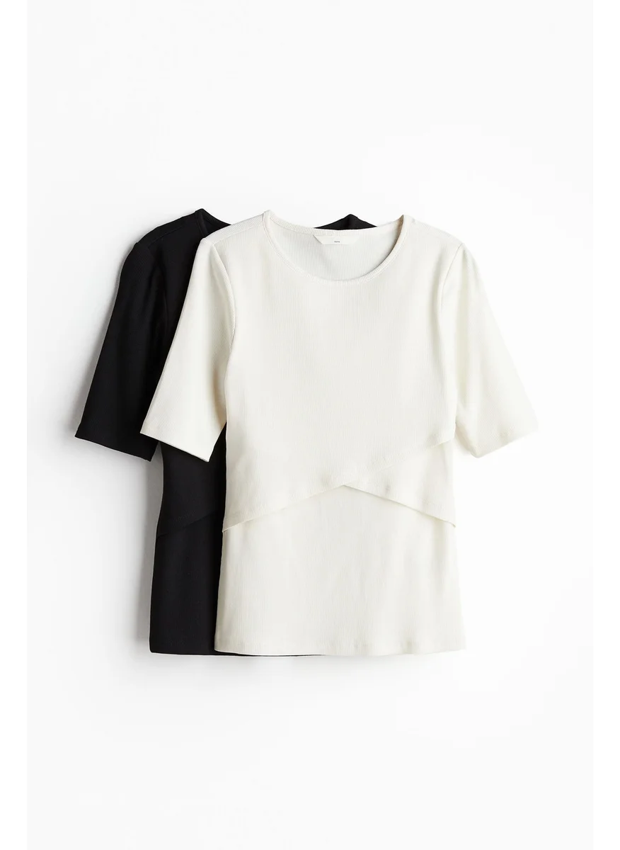 H&M Mama 2-Pack Before & After Nursing Tops