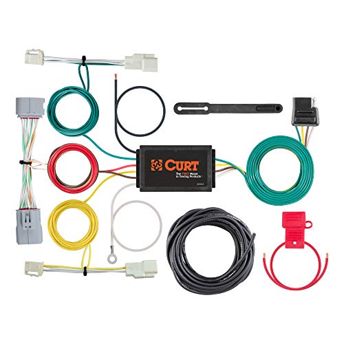 CURT 56353 Vehicle-Side Custom 4-Pin Trailer Wiring Harness, Fits Select Toyota Prius Black - Image 1