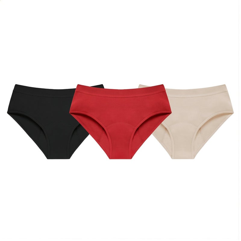 Upgraded 4 Layer Period Underwear 60ml Large Capacity Absorption Quick Dry Black S Size - Image 5