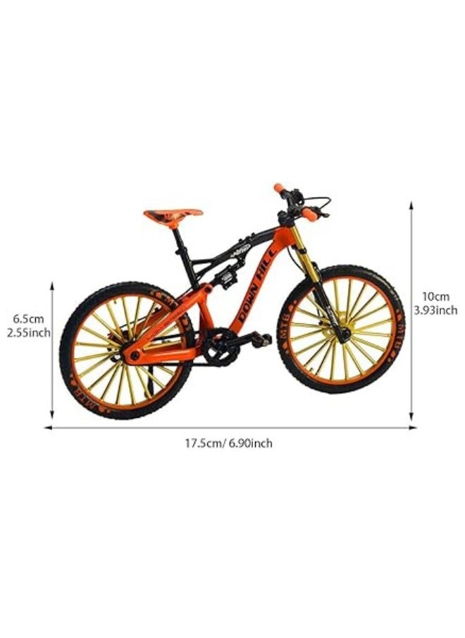 Lukadah Lukadah Miniature Alloy Racing Cycle Finger Bicycle Toy A Model Craft Decoration for Bicycle Enthusiasts. Funny Gift Idea Classic Art Decoration Ornaments for Home Office Décor (Style B)  - Image 2