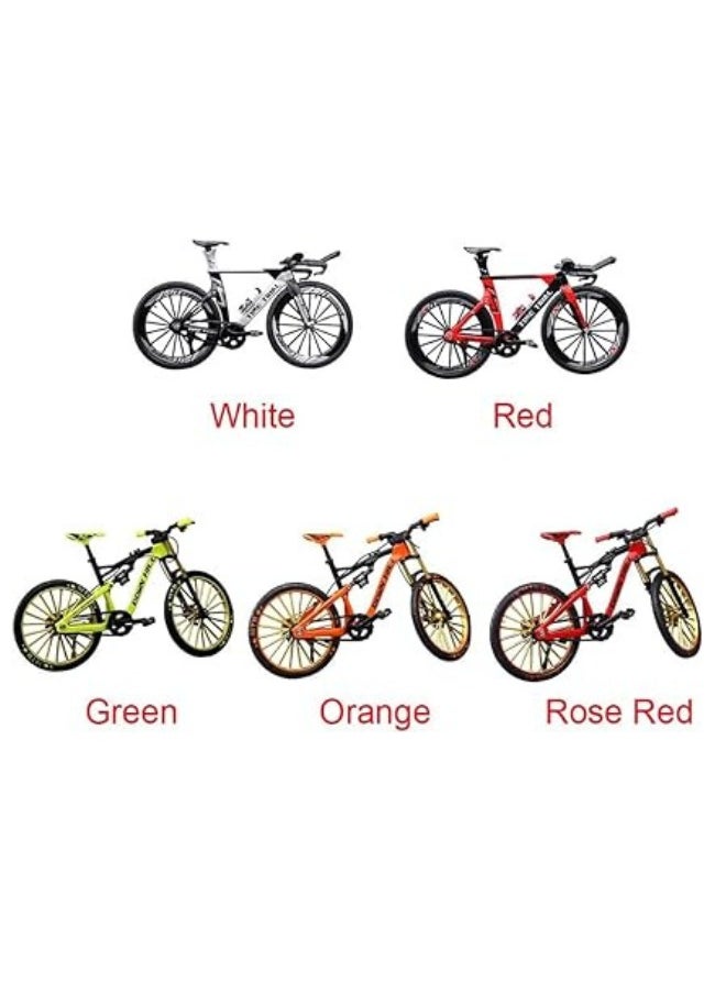 Lukadah Lukadah Miniature Alloy Racing Cycle Finger Bicycle Toy A Model Craft Decoration for Bicycle Enthusiasts. Funny Gift Idea Classic Art Decoration Ornaments for Home Office Décor (Style B)  - Image 5