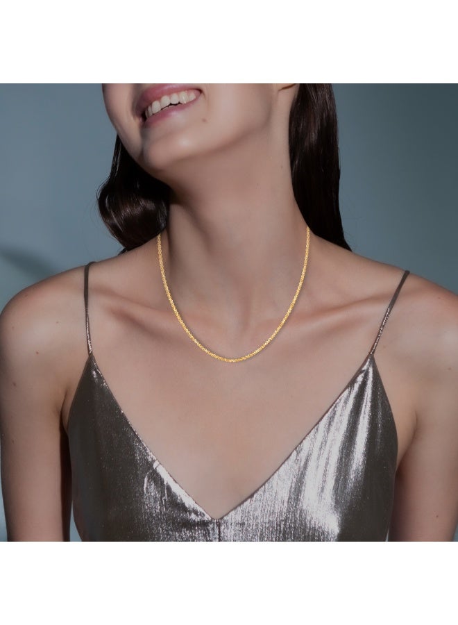 بفلح للمجوهرات اجعلي كل لحظة ذهبية مع سلاسلنا المصنوعة يدويًا من الذهب عيار ٢٢ قيراطًا. - Image 2