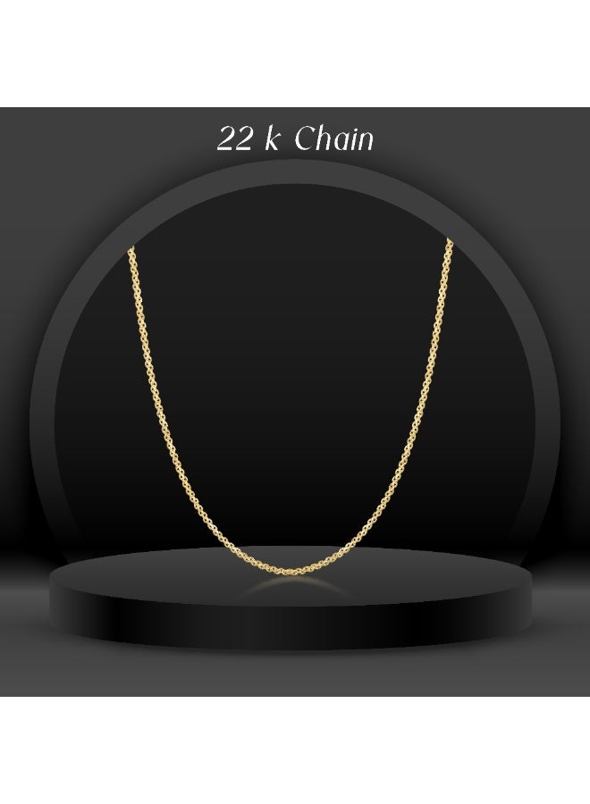 بفلح للمجوهرات اجعلي كل لحظة ذهبية مع سلاسلنا المصنوعة يدويًا من الذهب عيار ٢٢ قيراطًا. - Image 3