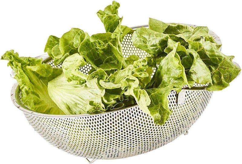 ARTC Vegetable Strainer Sifter Colander Sieve Stainless Steel Kitchen Sink Fine Mesh & Strong Handle Food Basket 6 Pcs set - Image 4