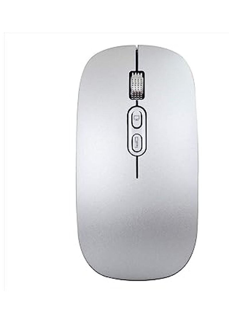 Generic - M103 Rechargeable Wireless Mouse 2.4G Wireless Mouse Ultra-thin Mute Mouse 3 Adjustable DPI Built-in 500mAh Battery Sliver - Image 1