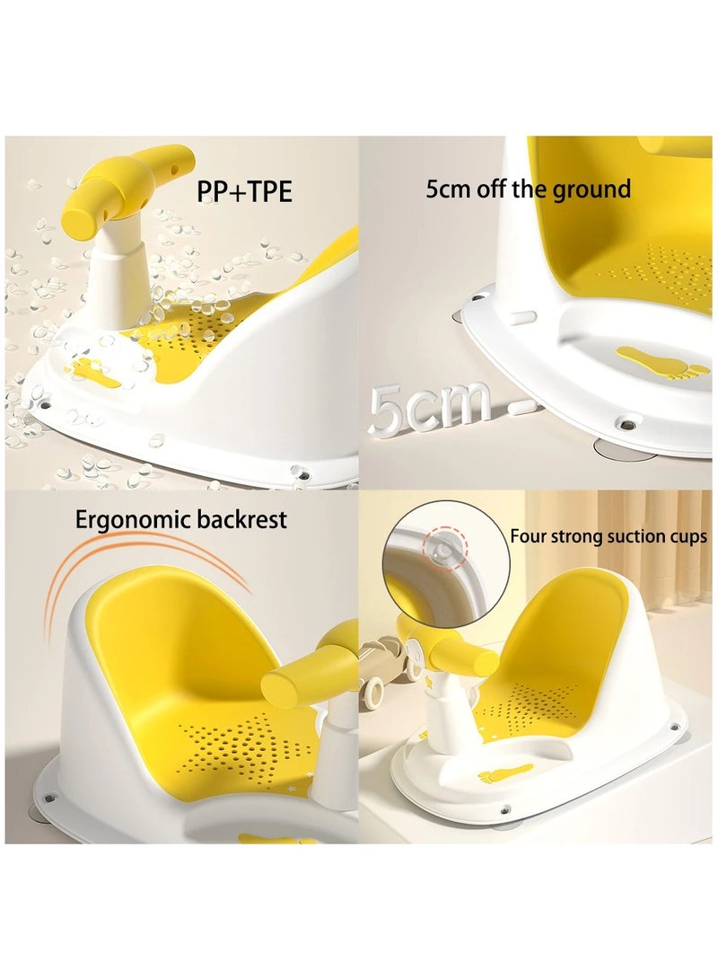 مقعد حمام الطفل مع مقابض مصاصة - Image 2