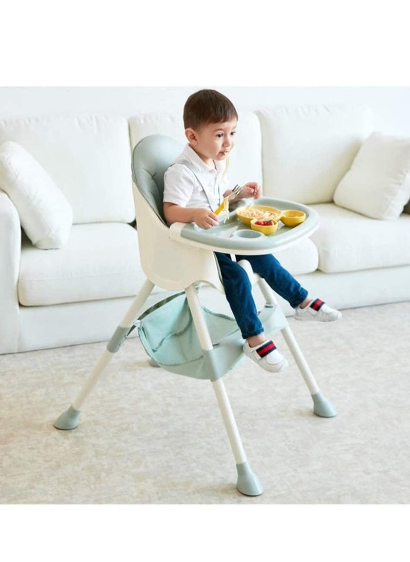 Baby High Chair with Adjustable Legs|Convertible Compact|Light Weight Highchair