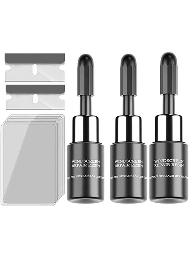 BOLMQHTS Windshield Repair Kit, Windscreen Repair Resin Kit, Auto Glass Crack Repair Kit (3Pack) - Image 1