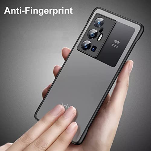 REALCASE Vivo X70 Pro+ Back Cover Case | Stylish Frameless Matte Skin | Soft TPU Shock Proof Bumper Back Cover for Vivo X70 Pro Plus 5G (F-Black) - Image 4