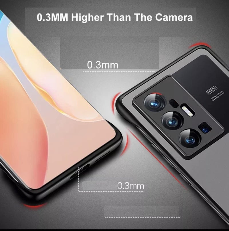 REALCASE Vivo X70 Pro+ Back Cover Case | Stylish Frameless Matte Skin | Soft TPU Shock Proof Bumper Back Cover for Vivo X70 Pro Plus 5G (F-Black) - Image 5