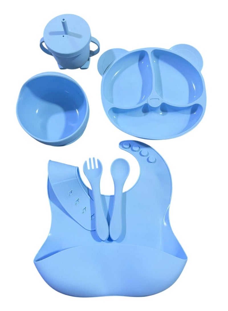 Silicone Baby Feeding Set - 6 Pieces - Image 2