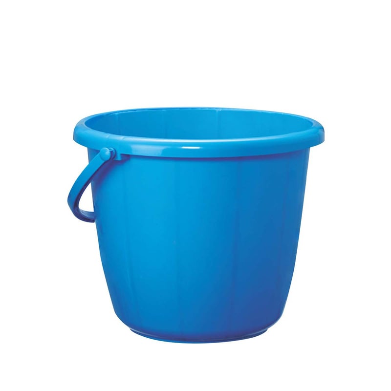 RATAN PLASTICWARE دلو بلاستيكي سعة 5 لترات للتوفير المنزلي والمطبخ - أزرق (عبوة من 1) | دلو خفيف الوزن متعدد الاستخدامات للمنزل، الحمام والتنظيف - Image 1