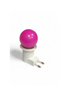 Direct on/off switch + 1W LED light bulb for night lighting, decoration and parties (purple)