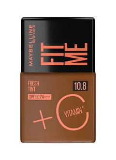 MAYBELLINE NEW YORK Fit Me Fresh Tint Foundation SPF 50 with Brightening Vitamin C, 10.8  - Image 1
