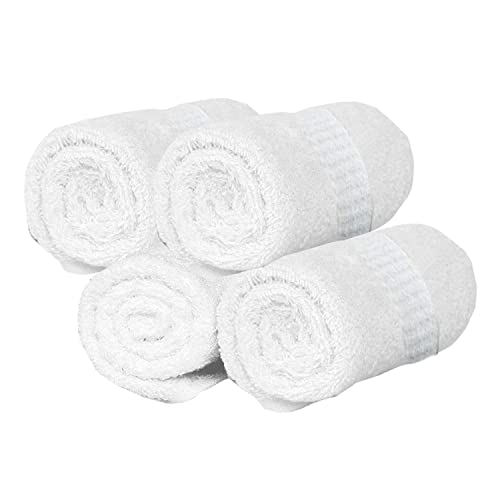 AYUS 100% Cotton (400 GSM / 30 x 60 inch) Large Bath Towel Ultra Soft Super Absorbent/Antibacterial (White, Set of 4) - Image 3