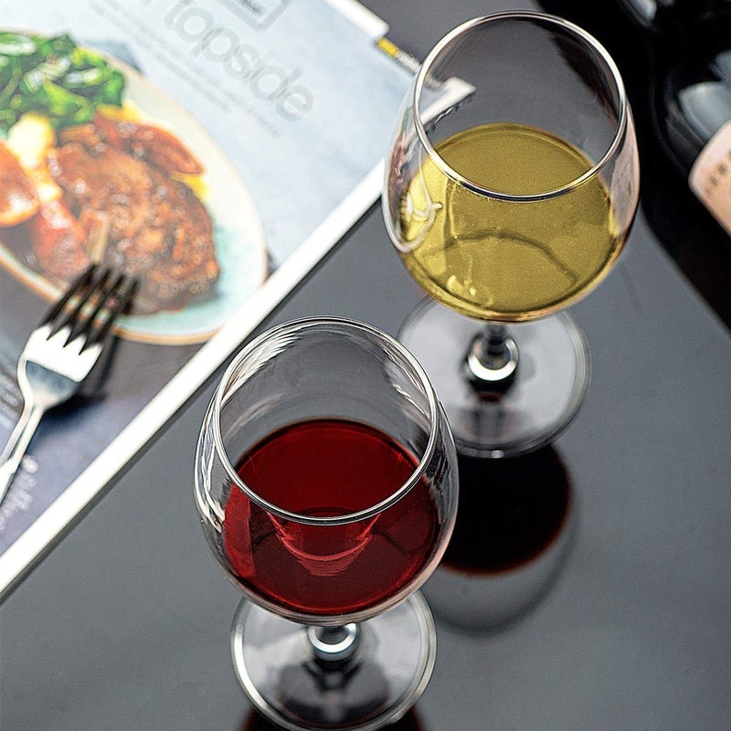 ZEYFLEEB 360ml Red Wine Glass Set of 2 AllPurpose Classic Durable RedWhite Wine Glasses 2 - Image 3