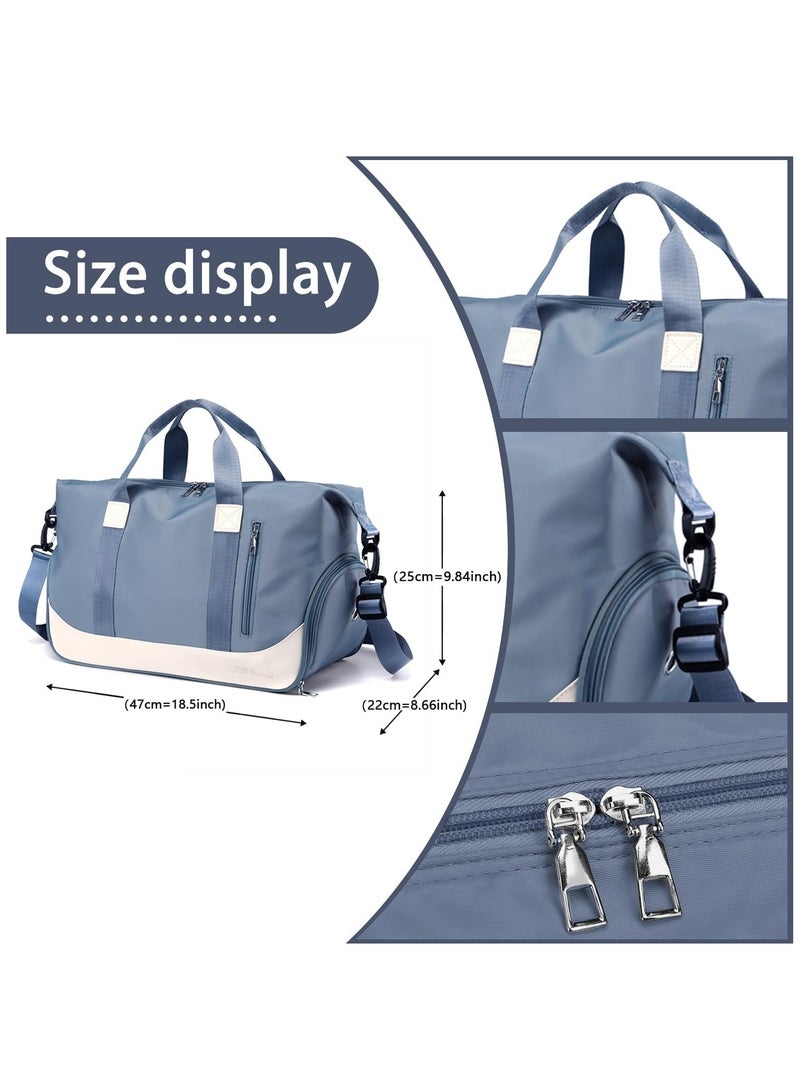 ALCOACH Sports Bag Men Women Travel Bag with Shoe Compartment Large Foldable Fitness Bag Waterproof Swimming Bag Training Bag Weekend Bag Sports Fitness Yoga Gym Bag - Image 2
