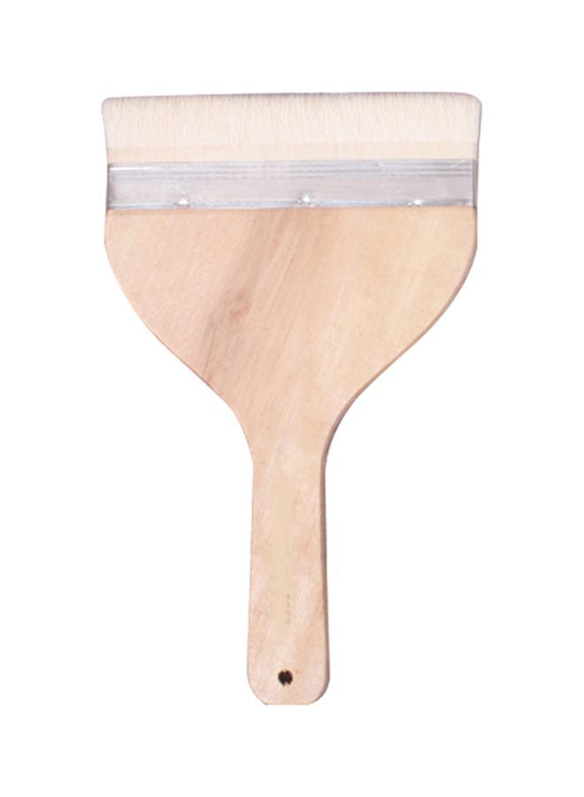 NIBEMINENT Professional Paint Brush With Wooden Handle Beige/Silver - Image 1