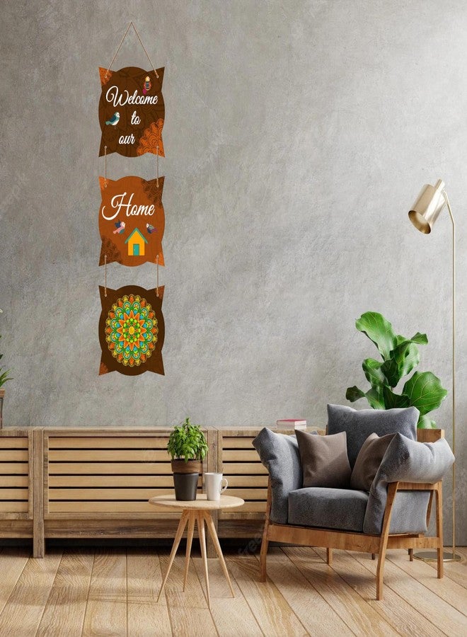 APS ART PLUS STORE متجر APS ART PLUS، مرحباً بكم في منزلنا! لوحة جدارية خشبية لتزيين غرفة المعيشة، لوحات جدارية لتزيين الجدران، قطعة ديكور جدارية - Image 3