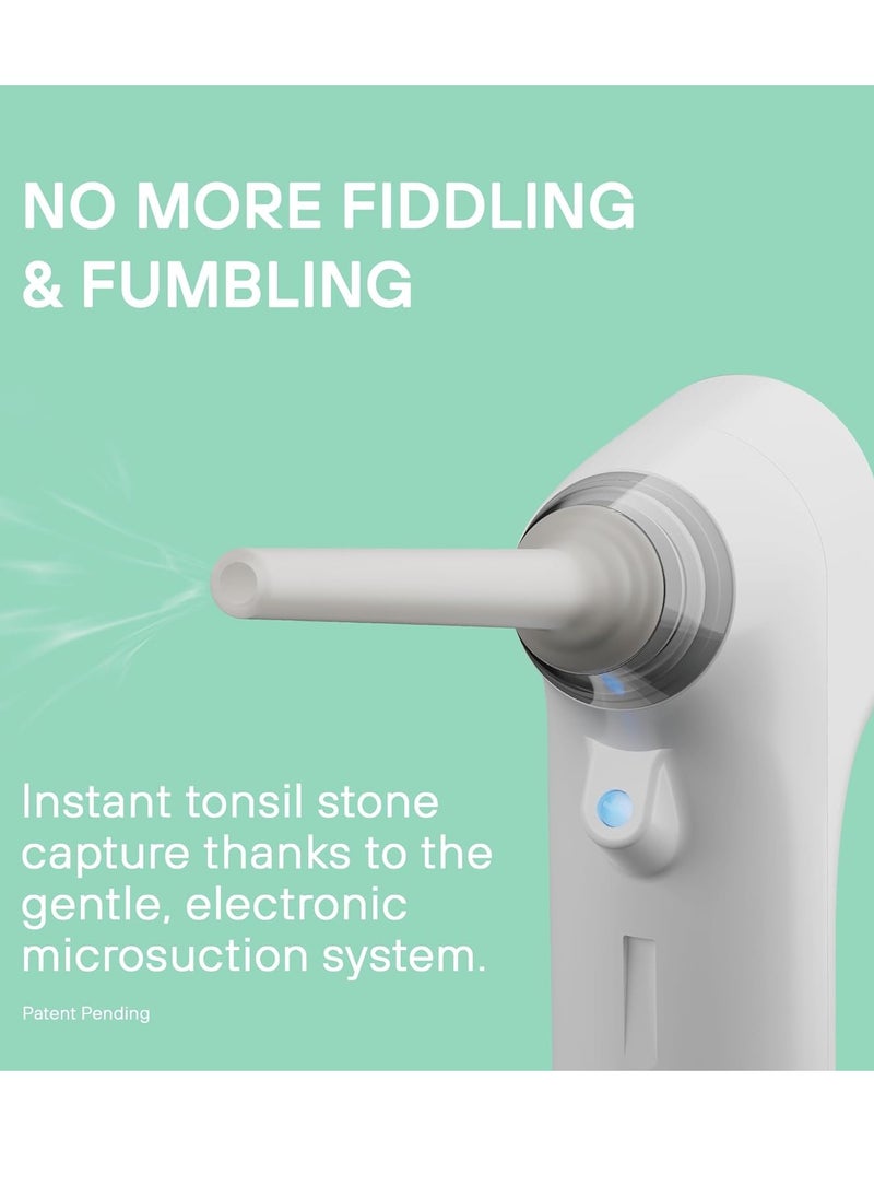Anew - Electronic Vacuum Tonsil Stone Remover with LED Guidance Light - Hassle-Free Instant Suction - Tonsil Stone Removal Kit - Patent Pending (White) - Image 1