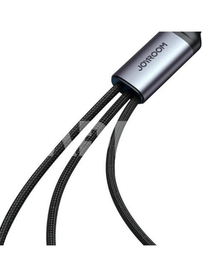 كابل شحن سريع 3 في 1 من سلسلة سبيدي USB-A إلى L+C+M - SA21-1T3 - Image 4