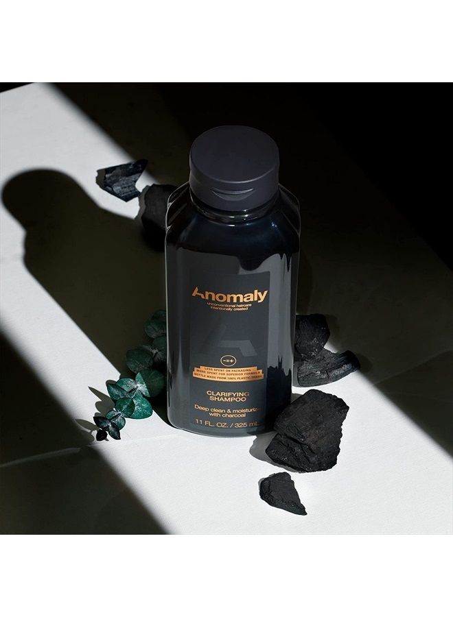 Anomaly Vegan Eucalyptus Clarifying Charcoal Scalp Shampoo for Build Up | Sulfate Free & Paraben Free |for Women & Men| Eco Friendly Sustainable Packaging from Ocean Plastic, 11 fl. oz. (Pack of 3) - Image 2