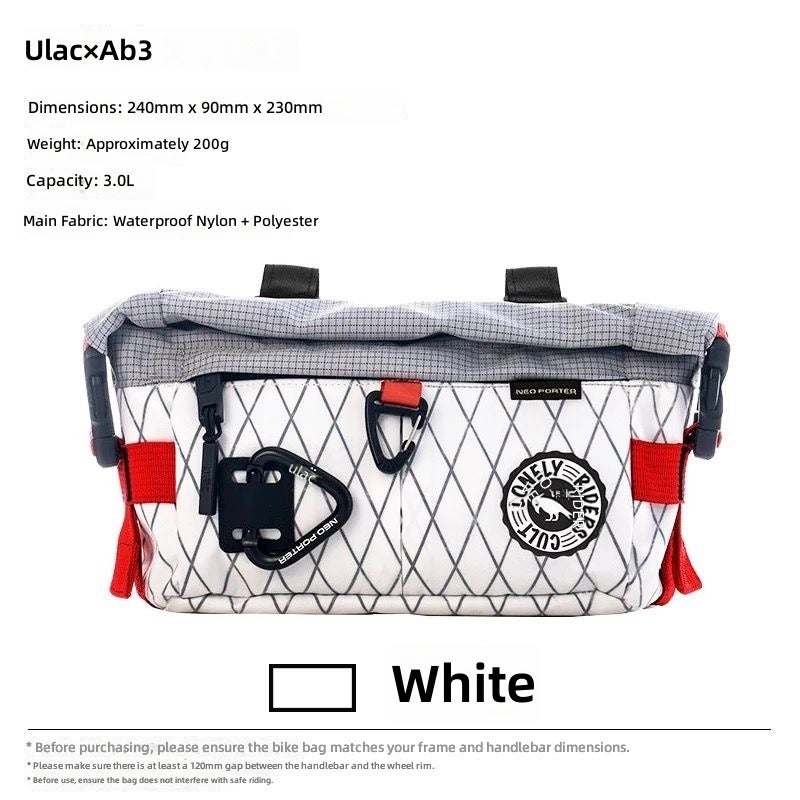 Ulac Bike Front Handlebar Bag Waterproof Cycling Top Tube Bag for Mountain Road Bicycles