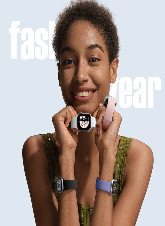 DAQIN حزمة داكين الرياضية 8 قطع متوافقة مع حزام ساعة آبل 40 مم 41 مم 42 مم 44 مم 45 مم 46 مم 49 مم 38 مم للنساء والرجال، حزام سيليكون ناعم مقاوم للماء لسلسلة ساعة آبل 11 10 9 8 7 6 5 4 3 2 1 SE ألترا - Image 2