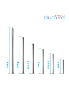 Duravel Duravel Galvanised Round Wire Head Nails, Bulk Box (3 KG, 2.5 INCH)  - Image 2