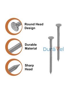 Duravel Duravel Galvanised Round Wire Head Nails, Bulk Box (3 KG, 2.5 INCH)  - Image 3