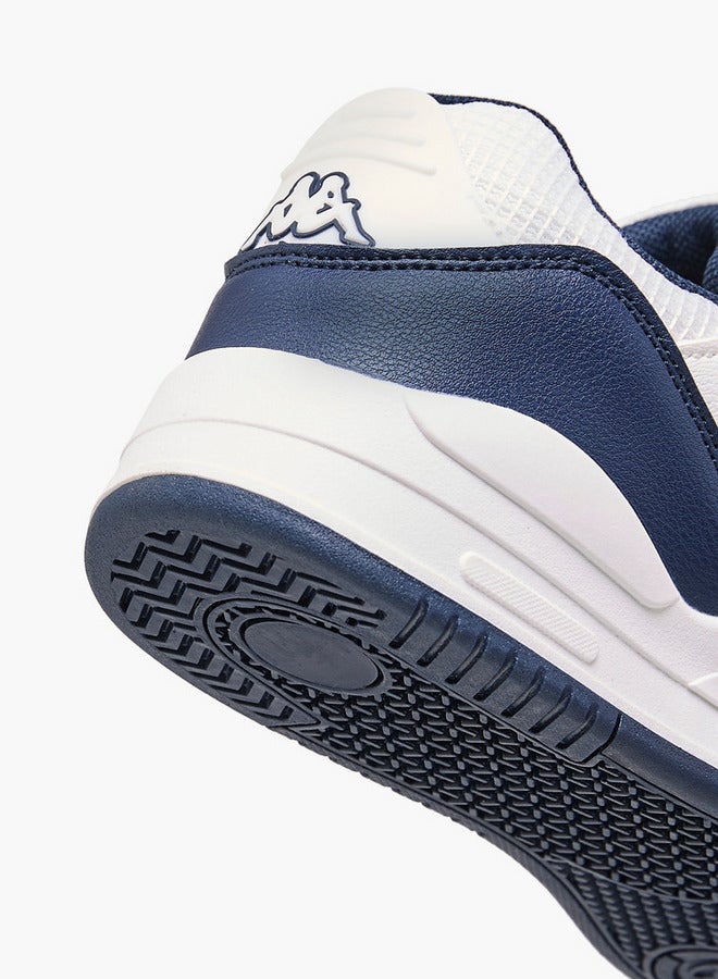 Kappa Boys' Logo Print Sneakers with Hook and Loop Closure  - Image 5