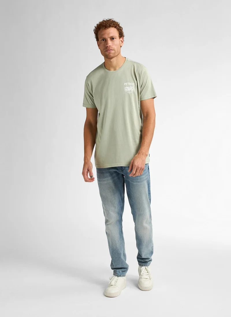 Petrol Industries 6173-Desert Sage Men T-Shirt SS Classic Print for Men | Best Price UAE