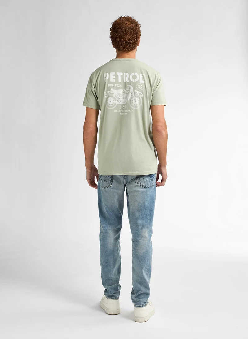 Petrol Industries 6173-Desert Sage Men T-Shirt SS Classic Print for Men | Best Price UAE