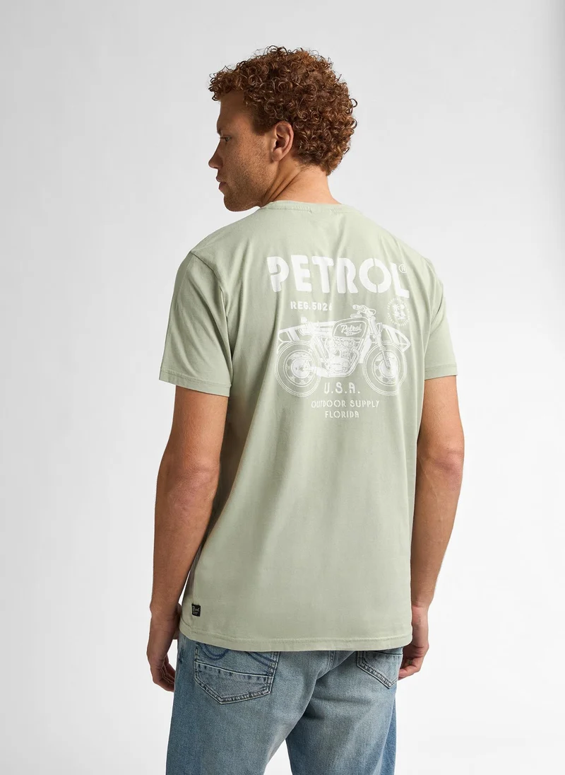 بترول اندستريز تيشيرت رجالي كلاسيك بطبعة
